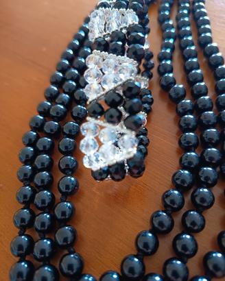 collana lunga e bracciale