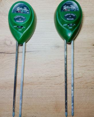 2 Tester piante 3-in-1 pH umidità luminosità