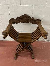 Sedia savonarola pieghevole