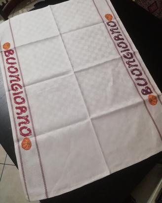 asciugapiatti a punto croce 