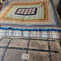 Coperte di lana fatte all'uncinetto