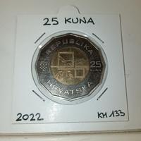 Moneta croazia 25 kuna 2022 commemorativa