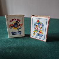 Lotto di 2 mazzi di carte da gioco Disney d'epoca