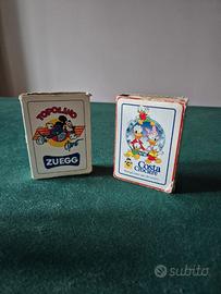 Lotto di 2 mazzi di carte da gioco Disney d'epoca