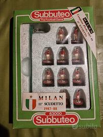 Squadra Subbuteo Milan anni 87-88