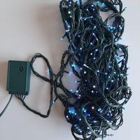 Luminaria natalizia blu con mini lampadine