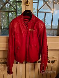Giubbotto Ducati pelle rossa