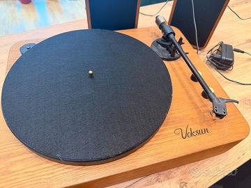 Giradischi Bluetooth Voksun con 2 casse audio