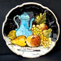 Piatto decorativo da parete 27 cm vintage Bassano