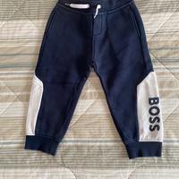 Pantalone felpato bambino Hugo Boss blu tg.2 anni