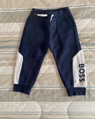 Pantalone felpato bambino Hugo Boss blu tg.2 anni