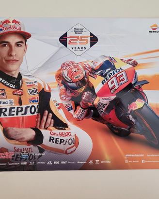 poster Marc Marquez 93 Honda Ufficiale 2019