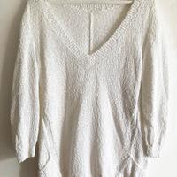 Pullover bianco estivo Scervino Street 46-48 NUOVO