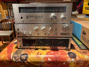 Amplificatore equalizatore radio vintage