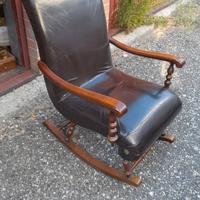 vintage sedia a dondolo 
