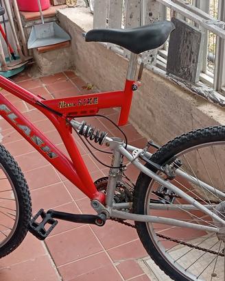bicicletta  Mountain-bike rossa 