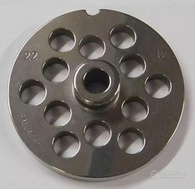Piastre inox per tritacarne mod. 22 foro 10 e 12