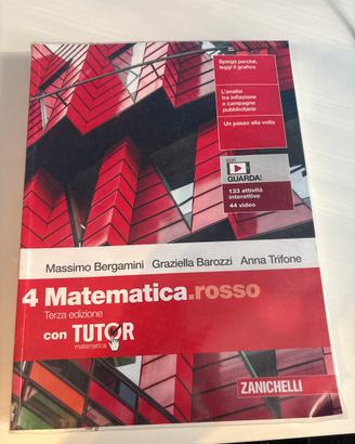 Libro di matematica “MATEMATICA.ROSSO”