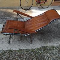 Sdraio pieghevole in vinilpelle