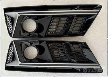 Kit Griglie C/Fendi Audi A4 15> Nero Lucid/Satinat