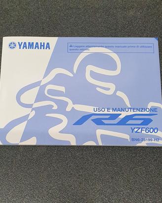 USO E MANUTENZIONE MANUALE YAMAHA PER YZF-R6 600 -