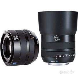 Calrl Zeiss Touit 1.8/32mm.jpg -Attacco Fujifilm X