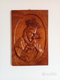 bassorilievo in legno arte sacra