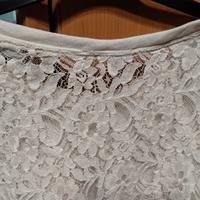 Maglia corta traforata dietro Hollister taglia S