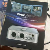 Scheda mixer chitarra voce mic Icon Cube4 Nivok