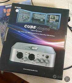 Scheda mixer chitarra voce mic Icon Cube4 Nivok