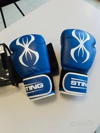 Guanti kick-boxing STING-taglia S (Oz 8,00)-NUOVI