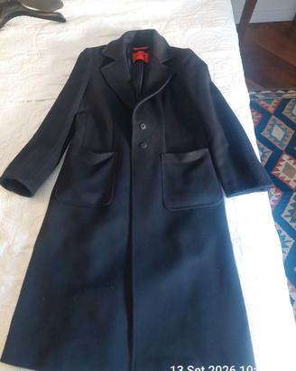 Cappotto in lana colore blu scuro taglia S