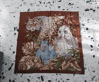 Foulard ferragamo jungle marrone