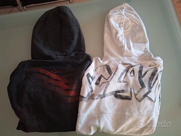 2 felpe uomo disclaimer bianca M propaganda S nera