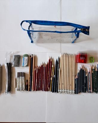 Kit da Disegno Tradizionale Grafite e Carboncini 