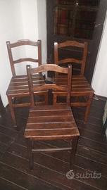 sedie in legno