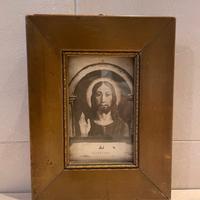 Piccola cornice antica in legno dorato