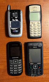 Lotto 4 cellulari vintage