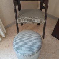 sedia e pouf coordinati