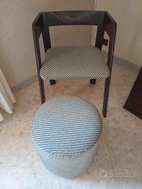 sedia e pouf coordinati