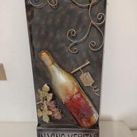 Cartello in metallo In vino  Verità 