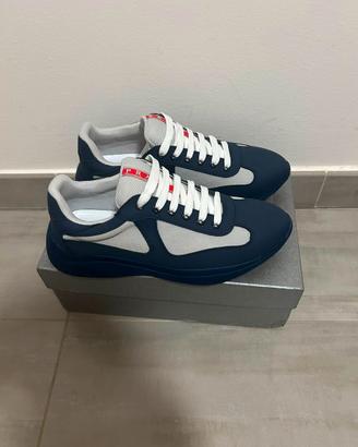 Sneakers Luxury Style Tessuto Tecnico-Blue Navy