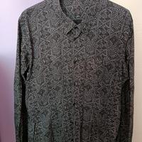 Camicia da Uomo grigia in fantasia Slime fit