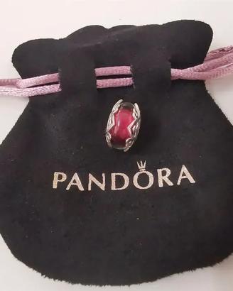 Pandora murrina murano fucsia rosa cuori