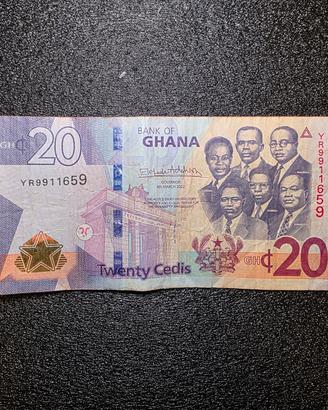 
Banconota Ghana 20 Cedis Collezionismo Numismati