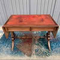 Scrivania inglese fine 1800 in legno massello