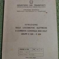 Istruzione locomotive elettriche E626-E636