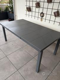 Tavolo giardino Allungabile alluminio vetro