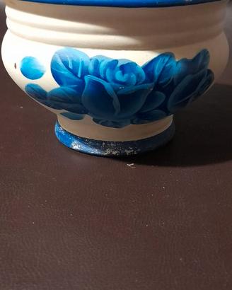 Vaso / Portavaso in ceramica Siciliana.