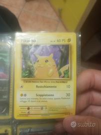 carta pokemon pikachu set base